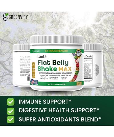 GREENVIFY Lanta Flat Belly Slim Max Extra Strength Dietary Supplement Organic Herbal Ingredients 28 Servings 5.3 oz (2) - Buy Online on GoSupps.com