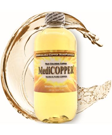 MediCOPPER - True colloidal Copper - 250 mL in a BPA Free Plastic Bottle