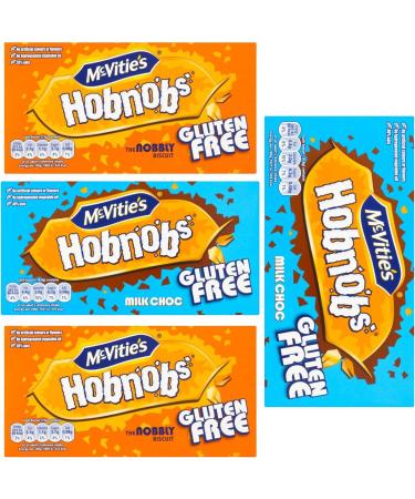 McVitie's Gluten Free Hobnobs and Milk Chocolate Hobnobs 4X 150g Multipack - Buy Online on GoSupps.com