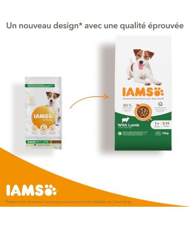 IAMS Vitality Adult Dog Croquette Small and Medium Breeds Lamb - Buy Online on GoSupps.com