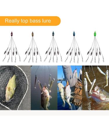 Alabama Umbrella Rigs 18cm 8in 16g 1/2oz - 5pcs Bass Fishing Lures - Buy Online on GoSupps.com