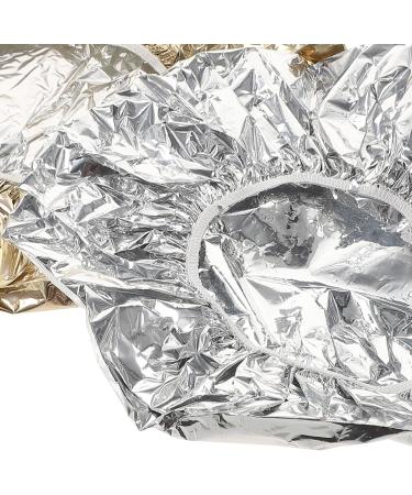 Lot de 4 Bonnets en Aluminium pour Soins Capillaires Isolation Thermique 28 CM 2 Argent s 2 Dor s Bonnets de Profond pour Coloration et Soin en Salon de Coiffure - Buy Online on GoSupps.com