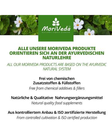 Brahmi Capsules 500mg - Vegan Memory & Concentration Supplement - Anti-Aging - 120 Pieces by Moriveda - 2 Months Stock - Buy Online on GoSupps.com