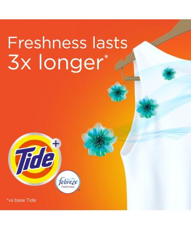 Tide Plus Febreze Freshness Botanical Rain HE Turbo Clean Liq. Laundry Detergent 1.09 L. 24 loads Botanical Rain 1.09 l (Pack of 1) - Buy Online on GoSupps.com