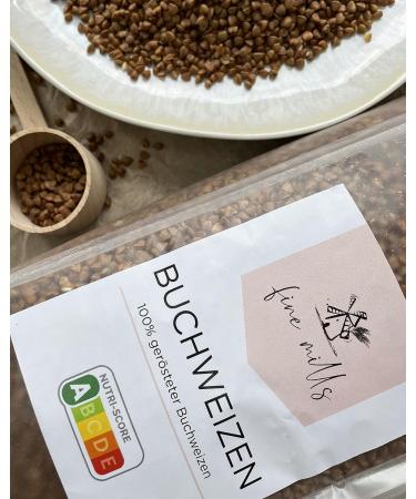 Buy Fine Mills Gently Roasted 100% Buckwheat 1000g - GMO-Free Vegetarian/Vegan International Shipping - Buy Online on GoSupps.com