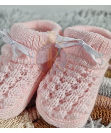 Royal Icon Baby Booties 0-3 Months | Warm & Safe Newborn Slippers for Baby Boys & Girls | Soft & Stylish Ri403 Pink Ri1045 - Buy Online on GoSupps.com