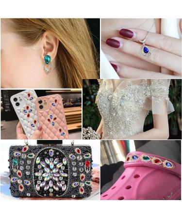 Cadeya Nail Charms 22 Pcs Rhinestone Gems for 3D Nail Art - Gold Alloy Crystals - Buy Online on GoSupps.com