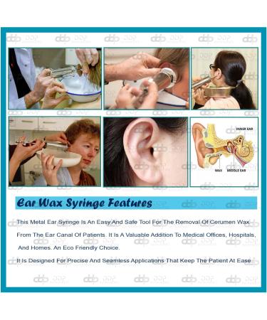 DDP Ear Wax Removal Syringe 4oz - Brass w/ Chrome Finish for Veterinary Use - Buy Online on GoSupps.com