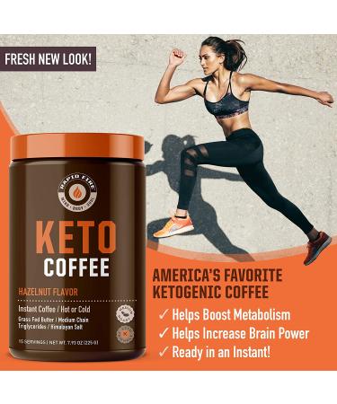 RAPIDFIRE Hazelnut Ketogenic Coffee 7.93 oz - Low Carb, High Energy - Buy Online on GoSupps.com