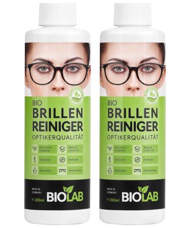 Biolab organic glasses cleaner and screen cleaner - advantage pack 500-2 x refill bottle 250 ml for glasses cleaning spray for glasses cleaning and display cleaning silicone -free alcohol -free 250 ml (2 -pack) - Buy Online on GoSupps.com