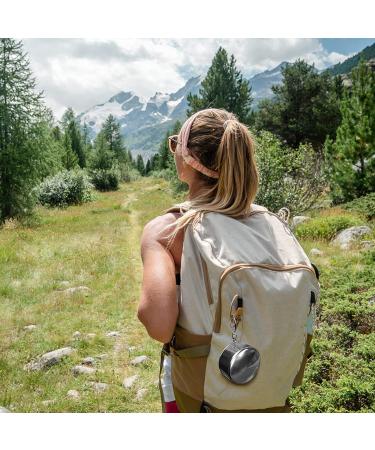 Portable Stainless Steel Collapsible Cup with Keychain - 240ML | BPA-Free Silicone | Ideal for Travel, Hiking, Camping, Picnic - Water Coffee Tea Snacks - Buy Online on GoSupps.com