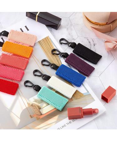 Boao Clip on Sleeve Lipstick Pouch Keychain - 10 Piece Set for Women & Girls | Travel Lipstick Holder with Plastic Ring in Assorted Colors - Buy Online on GoSupps.com