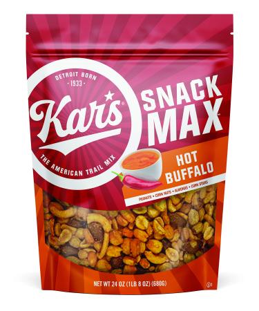 Kars Nuts Snack Mix, Hot Buffalo, 24oz Resealable Pouch  Pack of 1, Gluten-Free Snacks