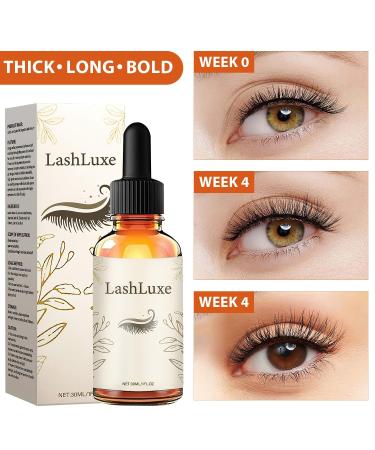 LashLuxe Castor Oil Vegan Growth Serum - Promote Longer Thicker Eyelashes (2 Piece) | International Shipping Available - Buy Online on GoSupps.com