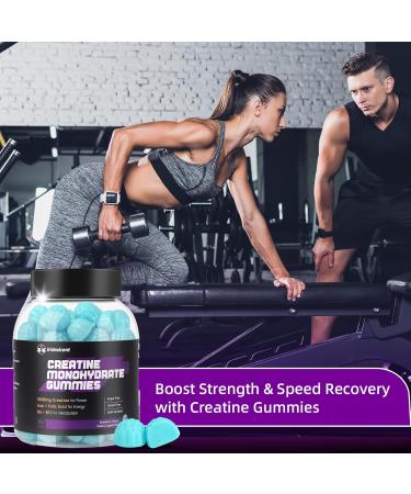IRIDESICENT Creatine Monohydrate Gummies 5000mg w/Iron Vitamin B6 & B12 Sugar Free 5g Creatine Supplements for Women Boost Energy & Muscle Recovery - 90 Gummies - Buy Online on GoSupps.com