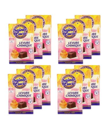 Pack of 12 x Baking Powder – Sainte Lucie – 5 Sachets 10 g