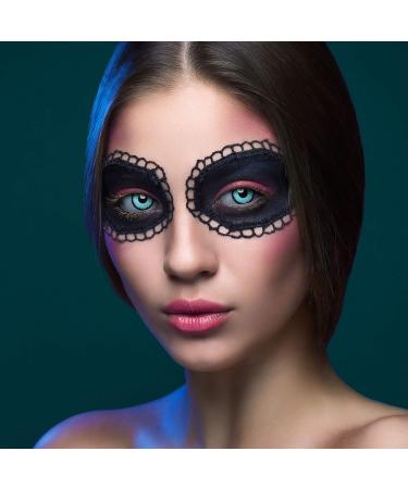 Aricona Blue Colored Contact Lenses - Annual Prescription-Free Blue Vampire Halloween Lenses - Buy Online on GoSupps.com