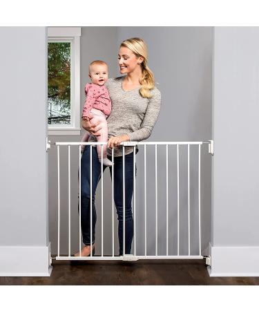 Regalo 2-in-1 Extra Wide Baby Safety Gate - Hardware Mounted, White, 24x40.5x28.5 - Pack of 1, Metal - Buy Online on GoSupps.com