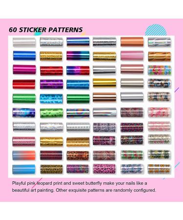 Saviland Nail Art Foil Glue Gel Kit - 2 Bottles 15ML with DIY Fluorescence Starry Stickers and Full Nail Wraps - Nail Art Accessories for Manicure - Buy Online on GoSupps.com