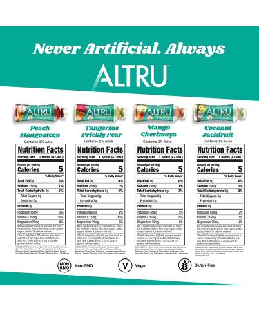 ALTRU Exotic Fruit Flavored Water 12 Pack | Patented Antioxidant & Electrolyte Blend | Glutathione | Keto | Zero Sugar | Variety Pack - Buy Online on GoSupps.com