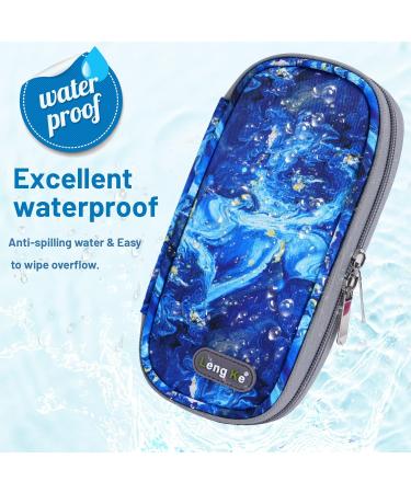 LengKe Insulin Cooler Travel Case - Portable Diabetic Medication Bag with Ice Pack (Quicksand Blue) - Buy Online on GoSupps.com