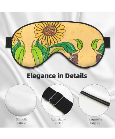 Sunflower Seeds Eye Mask | Soft Adjustable & Comfortable Sleeping Mask for Men & Women - Buy Online on GoSupps.com