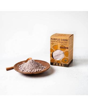 Zocalo Organic Purple Corn Flour 16 oz - Non-GMO Gluten-Free Baking & Cooking - Raw Peruvian Corn Meal - Buy Online on GoSupps.com