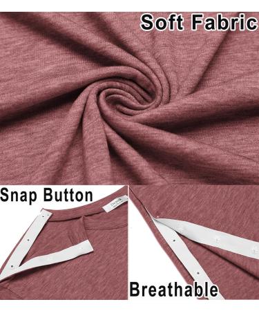 Deyeek Men's Post Shoulder Surgery Recovery Shirt | Tear Away Short Sleeve | Chemo Clothing XL - Deep Red - Buy Online on GoSupps.com