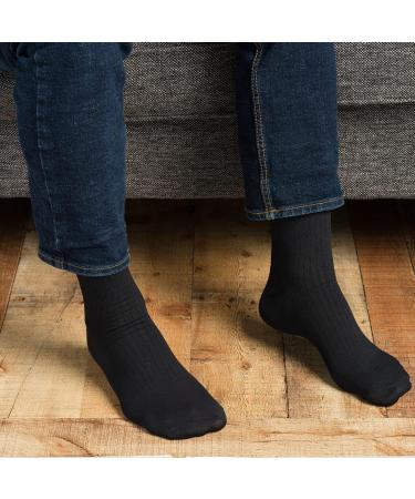 EvoNation Men's Knee High Compression Socks - 8-15 mmHg, Black, X-Large - Buy Online on GoSupps.com
