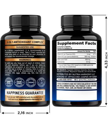 NUTRAHARMONY Glucosamine Chondroitin & Alpha Lipoic Acid Capsules - Buy Online on GoSupps.com