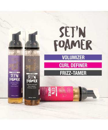 EBIN NEW YORK 24 Hour Tamer Set - Foamer Frizz-Tamer 3.38oz | Tame Frizz & Flyaways Moisturize with Non-Greasy Lightweight Formula | Enhance Shine & Soft Finish - Buy Online on GoSupps.com