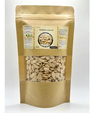 Whole Egusi Hand Peeled Nigeria Egusi Melon Seed Premium Quality (Egusi and Ogbono(100g)) - Buy Online on GoSupps.com