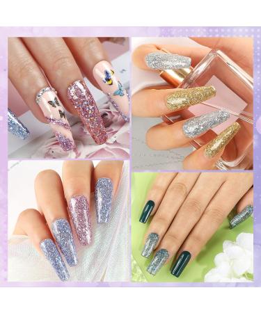 Shelloloh Glitter Gel Nail Polish Kit - 6 Super Platinum Colors with Painting Pen | Soak Off U V Gel Polish Set for Women - SET01 - Buy Online on GoSupps.com