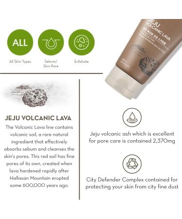 The Face Shop Jeju Volcanic Lava Pore Cleansing Foam 150ml - Buy Online on GoSupps.com