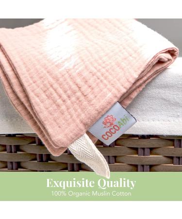 COCOAbi Baby Washcloth Set - 100% Cotton Muslin, Soft & Gentle for Babies | Boho Colors & Pattern, Fast Drying & Durable | 5 pc Set, 9 x 9 Bath Cloths - Perfect Baby Gift - Buy Online on GoSupps.com