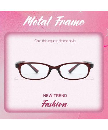 SIPHEW Blue Light Filter Glasses - Unisex Bluelight Blocking & Anti-Blue Light Gaming Glasses - Red Design - Buy Online on GoSupps.com