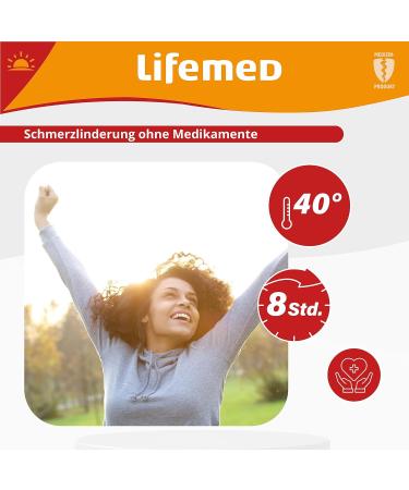 Lifemed Heat Patches for Back Shoulders & Neck | Pain Relief Plasters & Thermal Pillows | Drug-Free Solution (24 Pack) - Buy Online on GoSupps.com