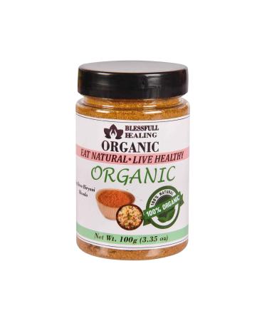 Blessfull Healing Organic Veg Dum Biryani Masala 100 Gram Airtight Container (Packing May Vary) 100 Gram 3.35 oz