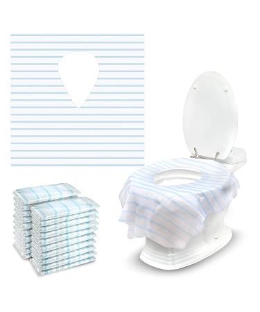 Extra Large Disposable Toilet Seat Covers - Individually Wrapped for Adults, Kids, and Toddlers - Water Proof and Nonslip - Ideal for Travel and Public Restrooms - Buy Online on GoSupps.com
