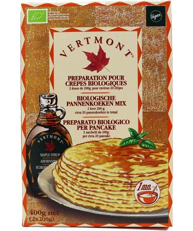 Vertmont Organic Pancake Mix 2 x 200g - PACK OF 2 (800g) - Buy Online on GoSupps.com