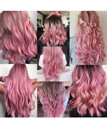 Colored Hair Extensions Clip In for Girls 22 Inch Colorful Straight Hair Extensions for Party Highlights Hair Accessories Hair Pieces for Women(10 PCS Princess Pink) 10pcs-Princess Pink - Buy Online on GoSupps.com