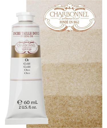 Charbonnel Etching Ink 60mL - Gold Metallic Printmaking Ink - Buy Online on GoSupps.com