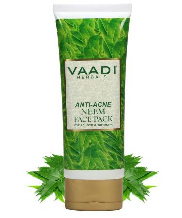 Buy Anti-Acne Neem Face Pack with Clove & Turmeric - 120 gms | Natural Acne Treatment | International Shipping Available - Buy Online on GoSupps.com