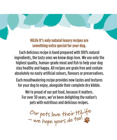 HILIFE it's only natural - Luxury Chicken & Tuna Wet Dog Food - 100% Natural Grain Free - 15 Pouches x 100g - Buy Online on GoSupps.com