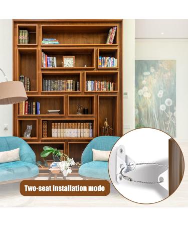 SAVITA 6pcs Furniture Anchors for Baby Proofing Anti Tip Furniture Straps Metal Furniture Anchors Cabinets Anti-Rewinds Baby Protection Furniture Anchor to Protect Children's Safety (White) - Buy Online on GoSupps.com