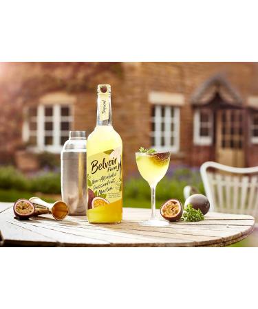 Belvoir Farm Non-Alcoholic Passionfruit Martini - 100% Natural Ingredients | Real Tropical Fruit Juices | Madagascan Vanilla | 6 x 750ml Bottles | Vegan Friendly - Buy Online on GoSupps.com