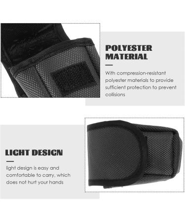 JECOMPRIS Black Handbag Case for Pulse Oximeters | Portable Oxygen Sensor Carry Pouch | Durable Nylon O2 Saturation Monitor Storage - Buy Online on GoSupps.com