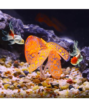 VOCOSTE Silicone Glowing Aquarium Coral with Suction Cup - Vibrant Orange Simulation for Aquatic Decor | International Shipping Available - Buy Online on GoSupps.com