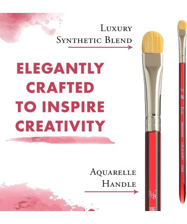 Princeton Velvetouch Series 3950 Paint Brush - 3/8 Inch Blender for Acrylic, Oil, and Watercolor - Buy Online on GoSupps.com