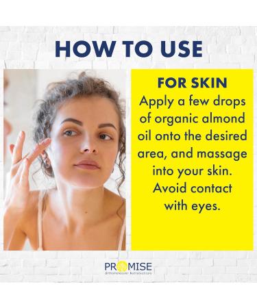270ml (9oz) ORGANIC PURE SWEET ALMOND Oil 100% Pure Certified For Moisturizes Nourishes and Soothes dry skin Made in Canada Hexane-Free (270ml) 270 ml (Pack of 1) - Buy Online on GoSupps.com